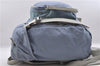 Authentic PRADA Nylon Leather Backpack Light Blue 7052C