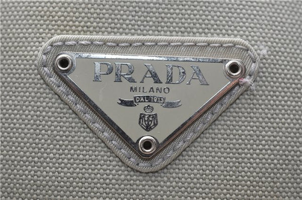 Authentic PRADA Nylon Leather Backpack Light Blue 7052C