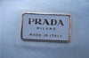 Authentic PRADA Nylon Leather Backpack Light Blue 7052C