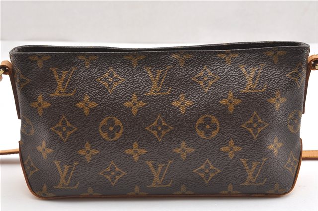 Authentic Louis Vuitton Monogram Trotteur Shoulder Cross Bag M51240 LV 7052F