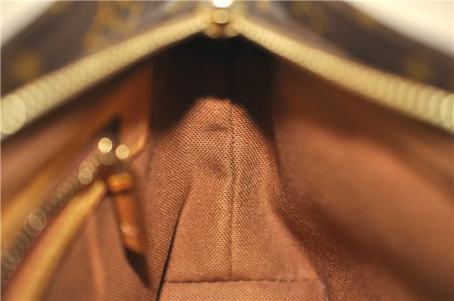 Authentic Louis Vuitton Monogram Trotteur Shoulder Cross Bag M51240 LV 7052F