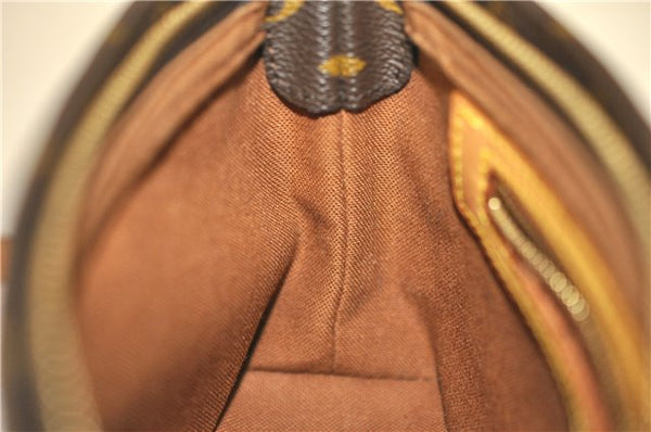 Authentic Louis Vuitton Monogram Trotteur Shoulder Cross Bag M51240 LV 7052F