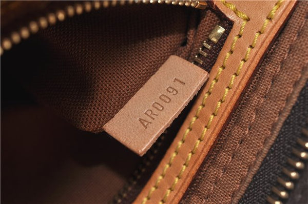 Authentic Louis Vuitton Monogram Trotteur Shoulder Cross Bag M51240 LV 7052F