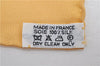 HERMES Petit Carre 40 Scarf Handkerchief "LE MONDE DU POLO" Silk Yellow 7053D