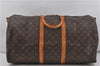 Auth Louis Vuitton Monogram Keepall Bandouliere 55 Boston Bag M41414 LV 7054D