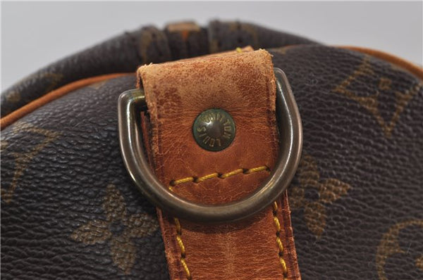 Auth Louis Vuitton Monogram Keepall Bandouliere 55 Boston Bag M41414 LV 7054D