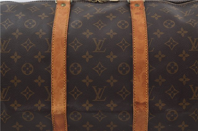 Auth Louis Vuitton Monogram Keepall Bandouliere 55 Boston Bag M41414 LV 7054D