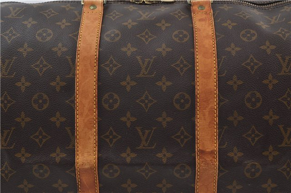 Auth Louis Vuitton Monogram Keepall Bandouliere 55 Boston Bag M41414 LV 7054D