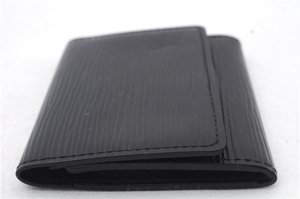 Auth LOUIS VUITTON Epi Enveloppe Carte De Visit Business Card Case Black 7055C