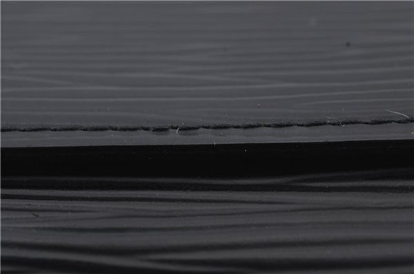 Auth LOUIS VUITTON Epi Enveloppe Carte De Visit Business Card Case Black 7055C