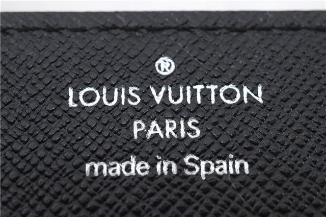 Auth LOUIS VUITTON Epi Enveloppe Carte De Visit Business Card Case Black 7055C