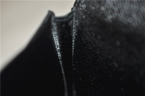 Auth LOUIS VUITTON Epi Enveloppe Carte De Visit Business Card Case Black 7055C