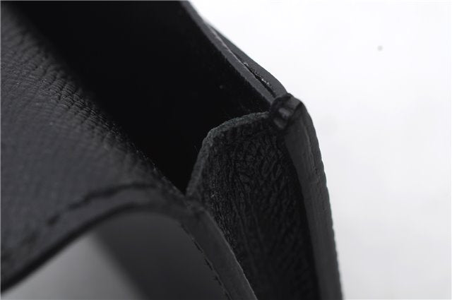 Auth LOUIS VUITTON Epi Enveloppe Carte De Visit Business Card Case Black 7055C