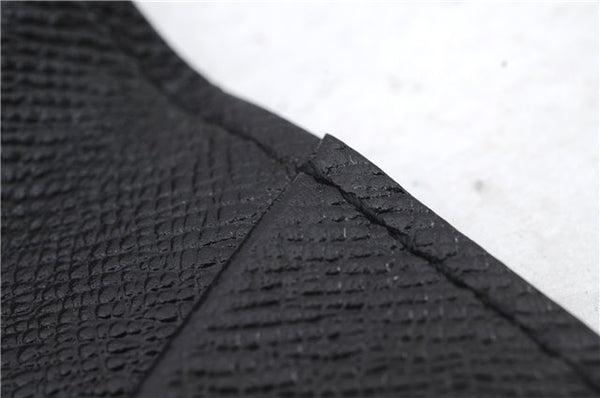 Auth LOUIS VUITTON Epi Enveloppe Carte De Visit Business Card Case Black 7055C