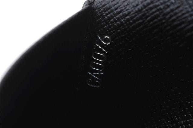 Auth LOUIS VUITTON Epi Enveloppe Carte De Visit Business Card Case Black 7055C