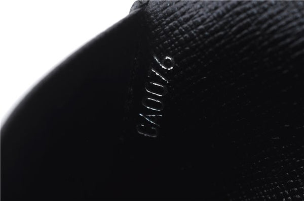 Auth LOUIS VUITTON Epi Enveloppe Carte De Visit Business Card Case Black 7055C