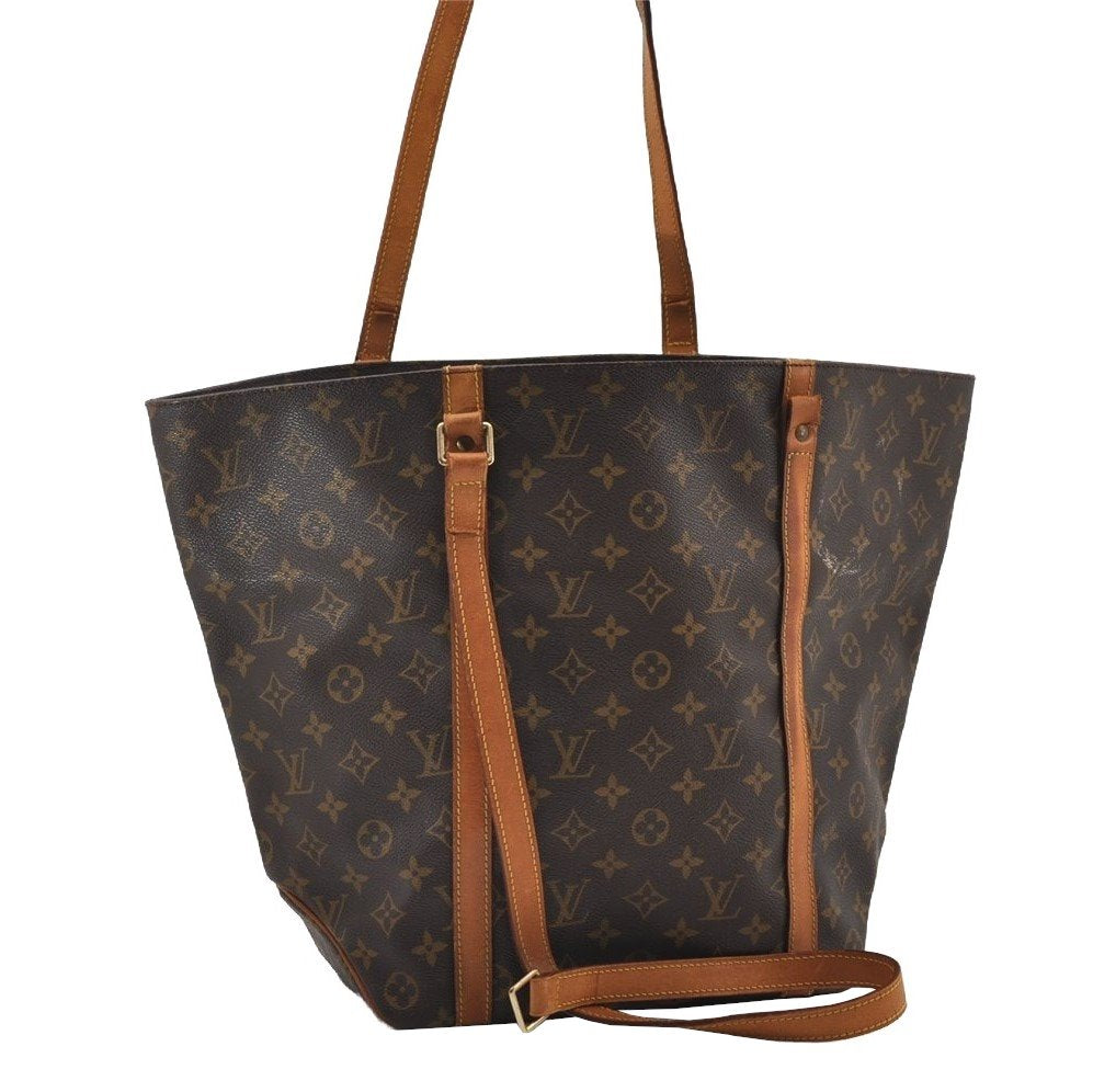 Authentic Louis Vuitton Monogram Sac Shopping PM Tote Bag M51108 LV Junk 7055I