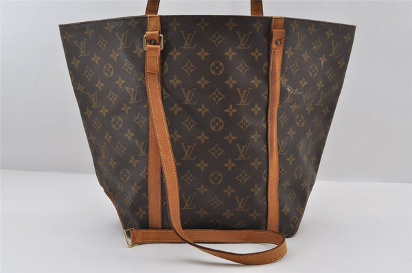 Authentic Louis Vuitton Monogram Sac Shopping PM Tote Bag M51108 LV Junk 7055I
