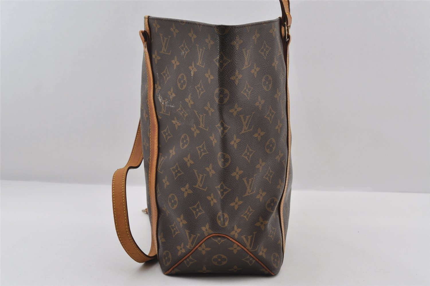 Authentic Louis Vuitton Monogram Sac Shopping PM Tote Bag M51108 LV Junk 7055I