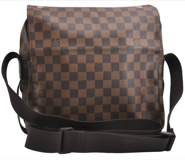 Authentic Louis Vuitton Damier Naviglio Shoulder Cross Body Bag N45255 LV 7056E