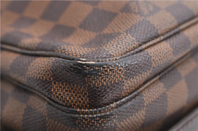 Authentic Louis Vuitton Damier Naviglio Shoulder Cross Body Bag N45255 LV 7056E