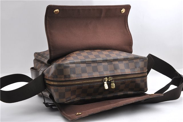 Authentic Louis Vuitton Damier Naviglio Shoulder Cross Body Bag N45255 LV 7056E
