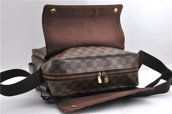 Authentic Louis Vuitton Damier Naviglio Shoulder Cross Body Bag N45255 LV 7056E