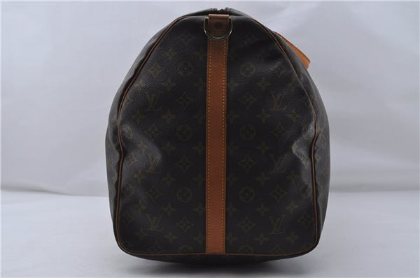 Auth Louis Vuitton Monogram Keepall Bandouliere 60 Boston Bag M41412 LV 7058D