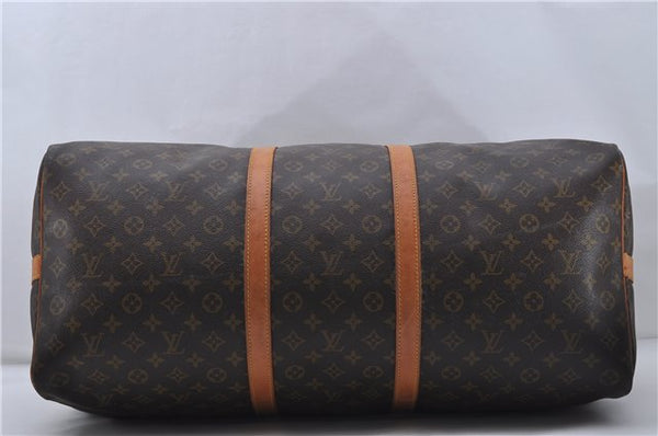 Auth Louis Vuitton Monogram Keepall Bandouliere 60 Boston Bag M41412 LV 7058D