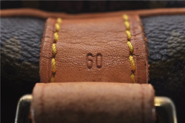 Auth Louis Vuitton Monogram Keepall Bandouliere 60 Boston Bag M41412 LV 7058D