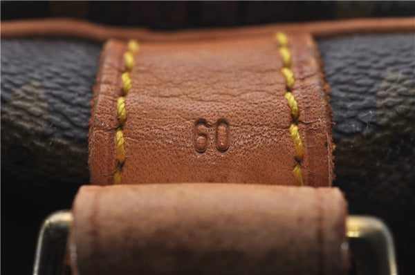 Auth Louis Vuitton Monogram Keepall Bandouliere 60 Boston Bag M41412 LV 7058D