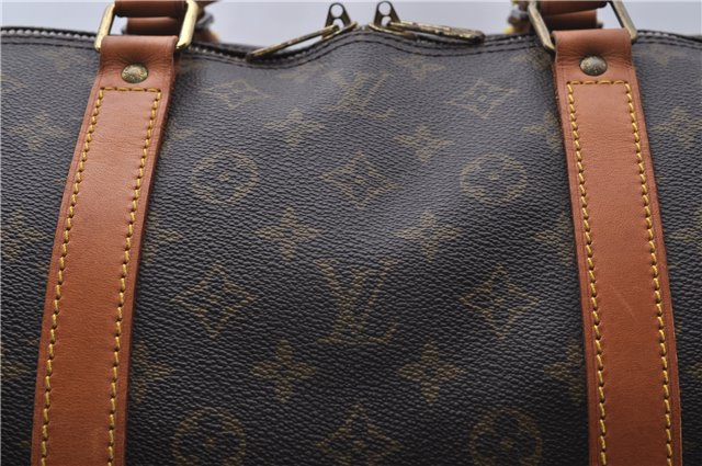 Auth Louis Vuitton Monogram Keepall Bandouliere 60 Boston Bag M41412 LV 7058D
