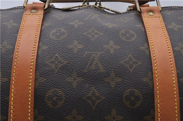 Auth Louis Vuitton Monogram Keepall Bandouliere 60 Boston Bag M41412 LV 7058D