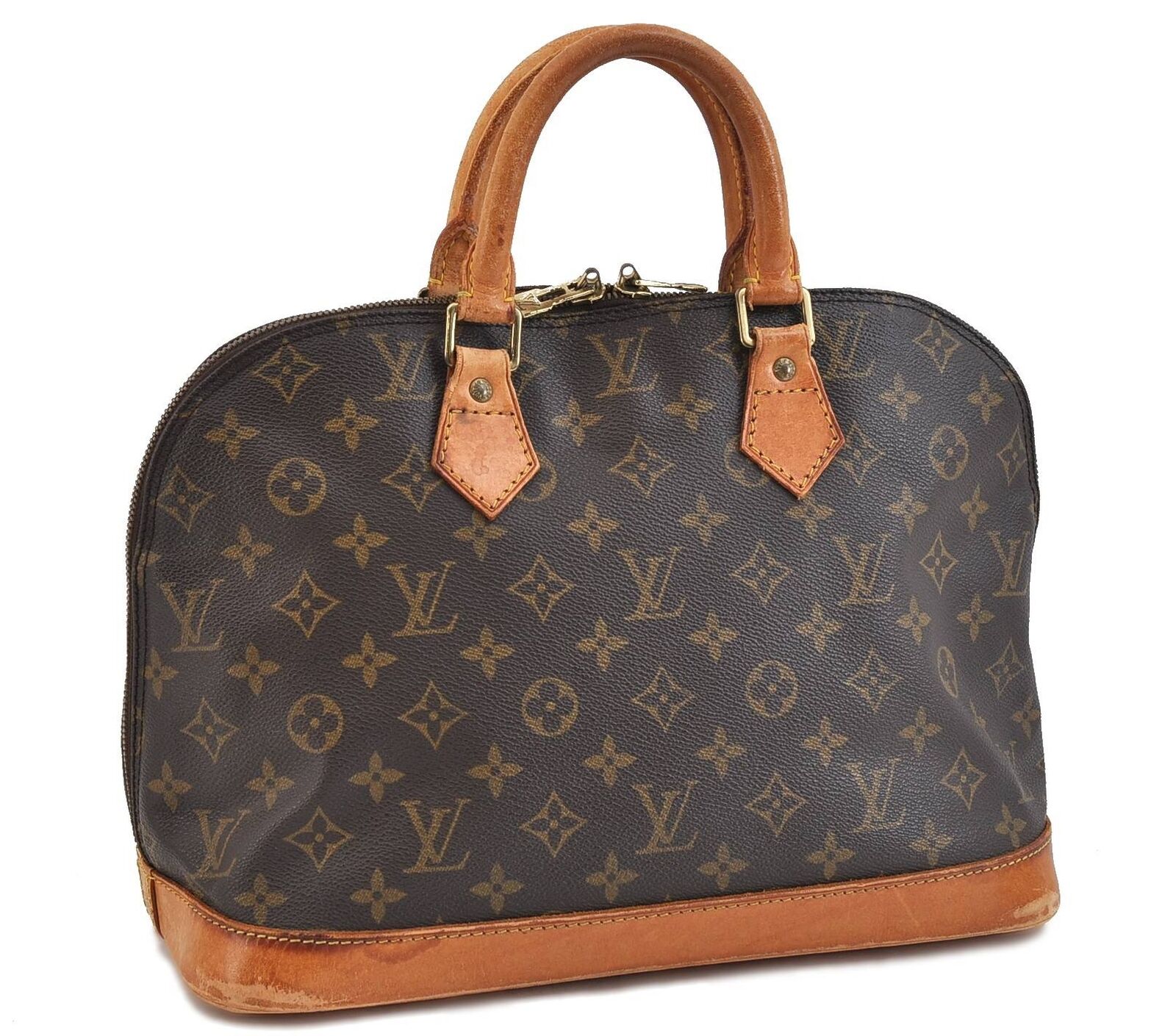 Authentic LOUIS VUITTON Monogram Alma Hand Bag M51130 LV 7062B