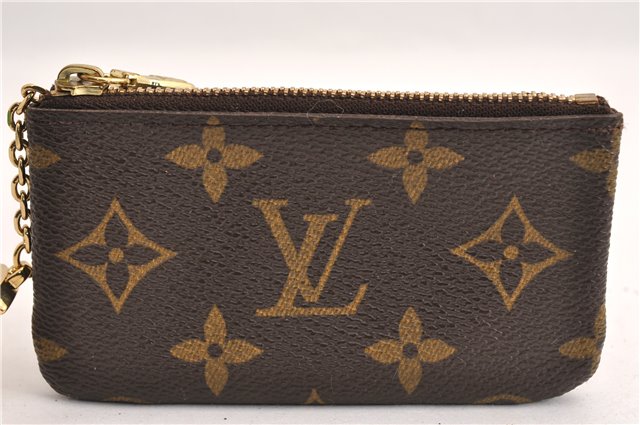 Authentic Louis Vuitton Monogram Pochette Cles Coin Purse Case M62650 LV 7062E