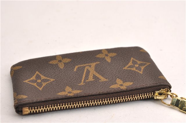 Authentic Louis Vuitton Monogram Pochette Cles Coin Purse Case M62650 LV 7062E