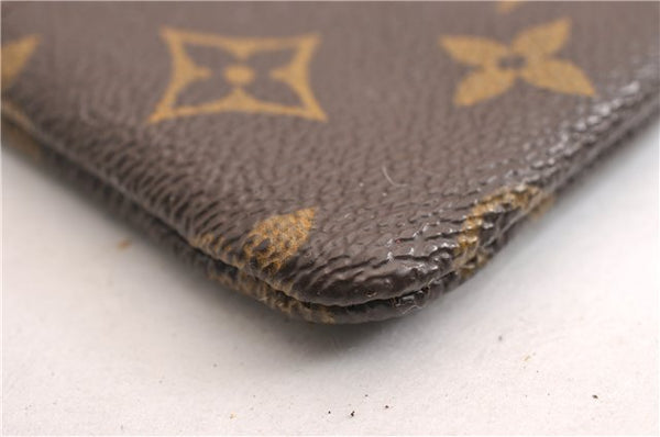 Authentic Louis Vuitton Monogram Pochette Cles Coin Purse Case M62650 LV 7062E