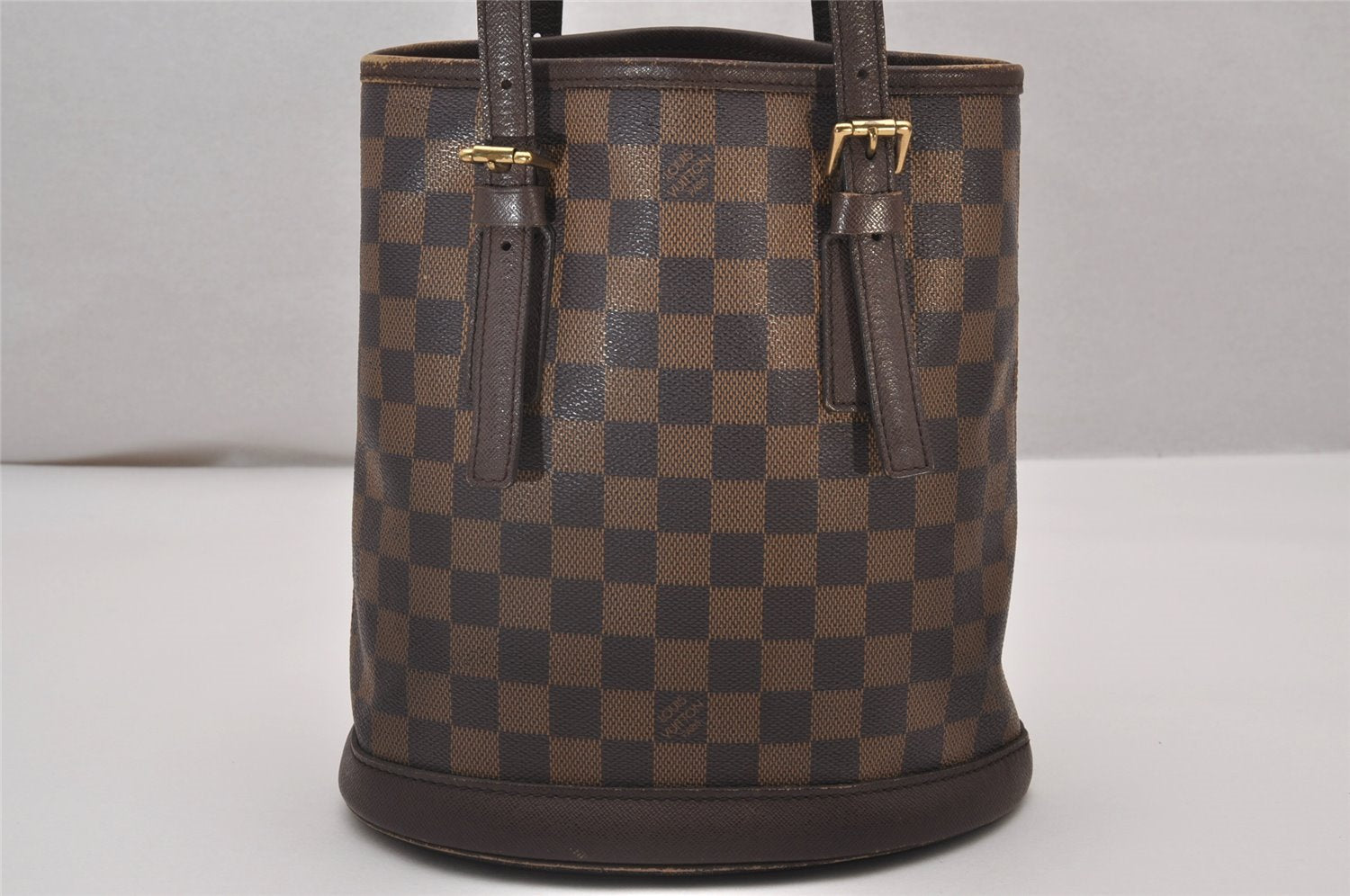 Authentic Louis Vuitton Damier Marais Bucket Shoulder Tote Bag N42240 LV 7062I