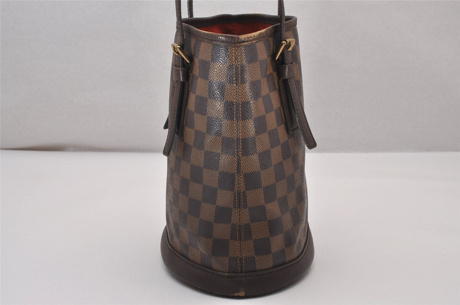 Authentic Louis Vuitton Damier Marais Bucket Shoulder Tote Bag N42240 LV 7062I