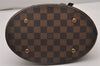 Authentic Louis Vuitton Damier Marais Bucket Shoulder Tote Bag N42240 LV 7062I