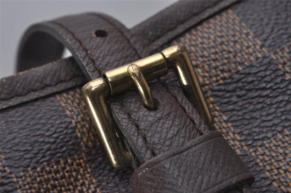 Authentic Louis Vuitton Damier Marais Bucket Shoulder Tote Bag N42240 LV 7062I