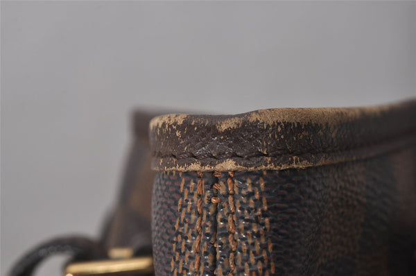 Authentic Louis Vuitton Damier Marais Bucket Shoulder Tote Bag N42240 LV 7062I