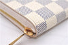 Authentic Louis Vuitton Damier Azur Zippy Coin Purse Wallet N63069 LV 7063E