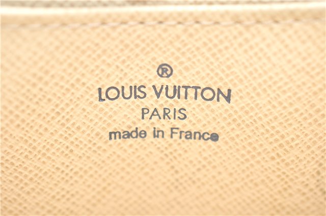 Authentic Louis Vuitton Damier Azur Zippy Coin Purse Wallet N63069 LV 7063E