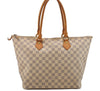 Authentic Louis Vuitton Damier Azur Saleya MM Shoulder Tote Bag N51185 LV 7063I