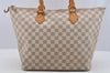 Authentic Louis Vuitton Damier Azur Saleya MM Shoulder Tote Bag N51185 LV 7063I