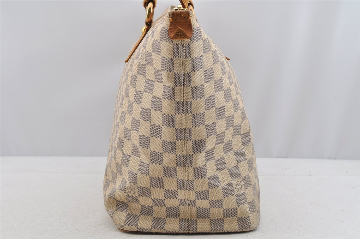 Authentic Louis Vuitton Damier Azur Saleya MM Shoulder Tote Bag N51185 LV 7063I
