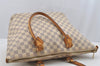 Authentic Louis Vuitton Damier Azur Saleya MM Shoulder Tote Bag N51185 LV 7063I