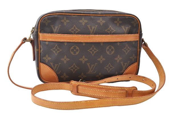 Authentic Louis Vuitton Monogram Trocadero 23 Shoulder Cross Bag M51276 LV 7065E