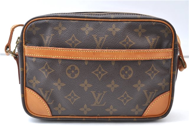 Authentic Louis Vuitton Monogram Trocadero 23 Shoulder Cross Bag M51276 LV 7065E